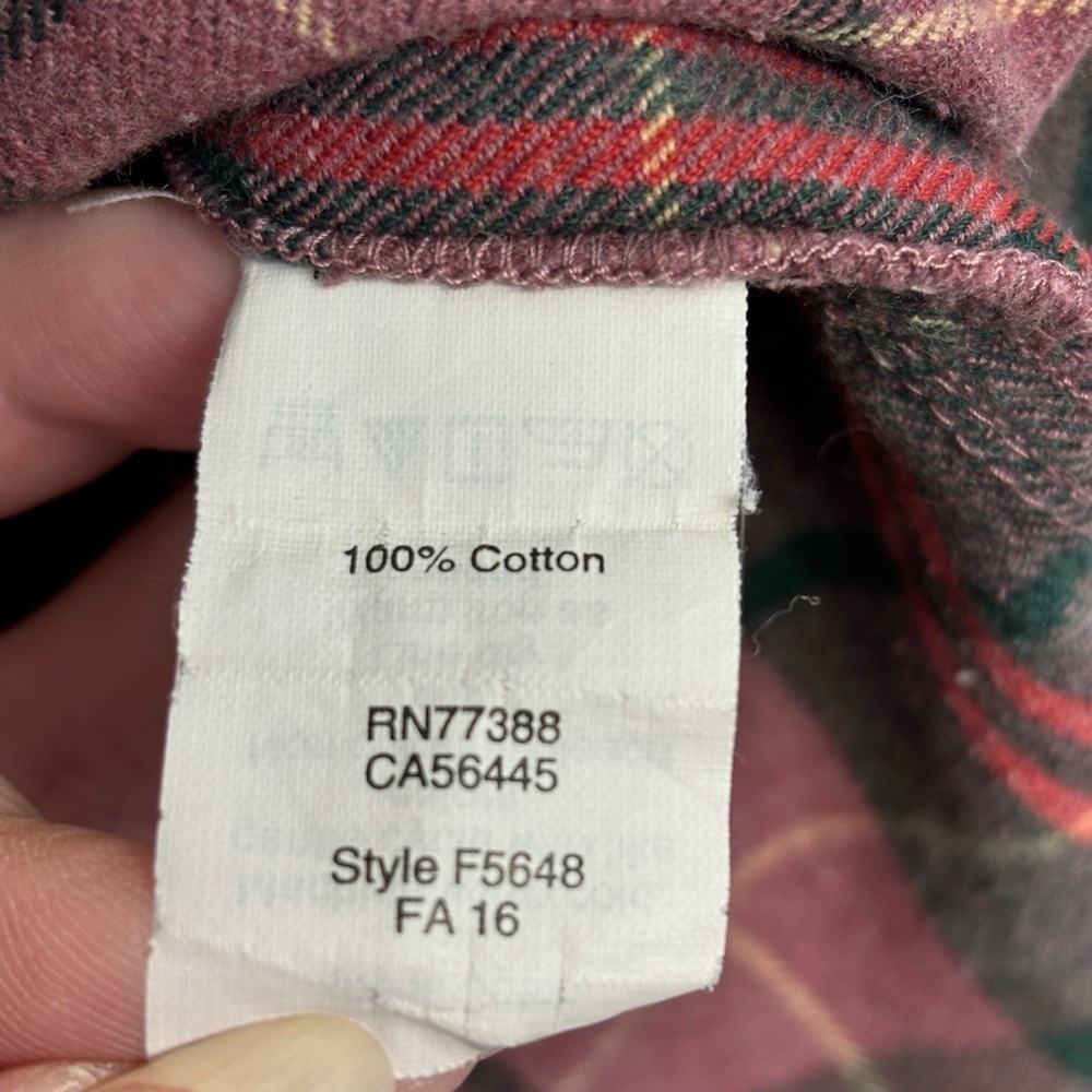 Madewell Flannel Ex-Boyfriend in Nona Plaid XS Button Down Shirt - Picture 7 of 10